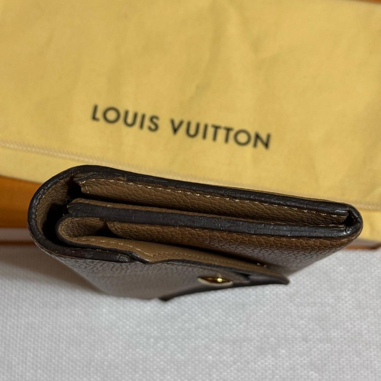 Louis Vuitton Double V Sesame Grained Leather Wallet
