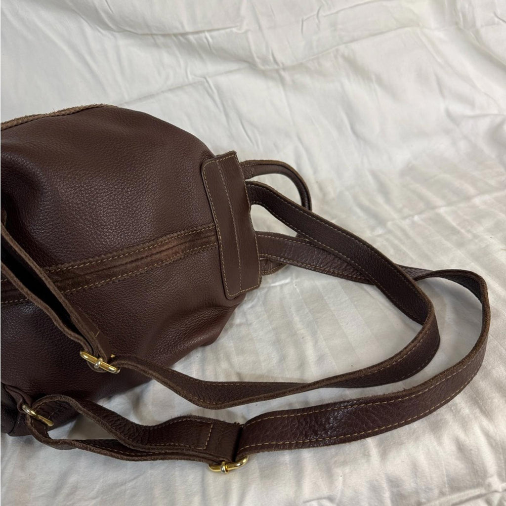 Fendi Rare Dark Brown Leather Mini Backpack