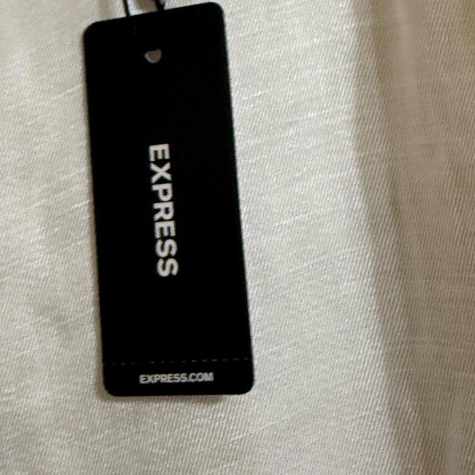 New White Linen Belted Pants 8