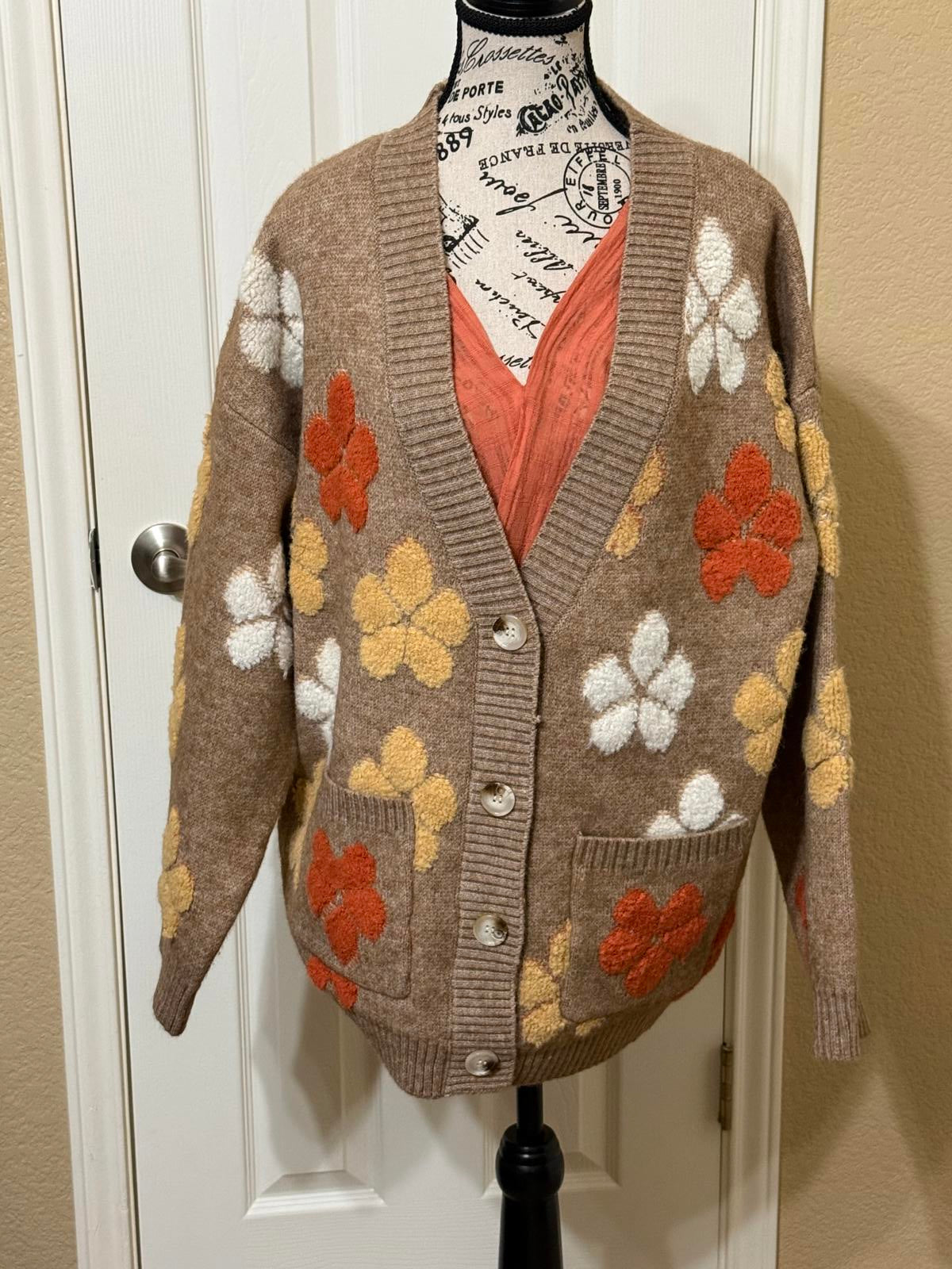 New Entro Sweater Cardigan Size Large