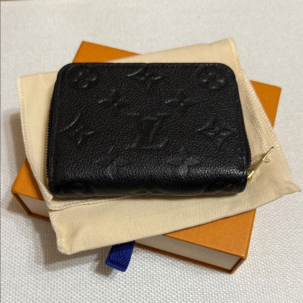 Louis Vuitton Black Leather Compact Wallet