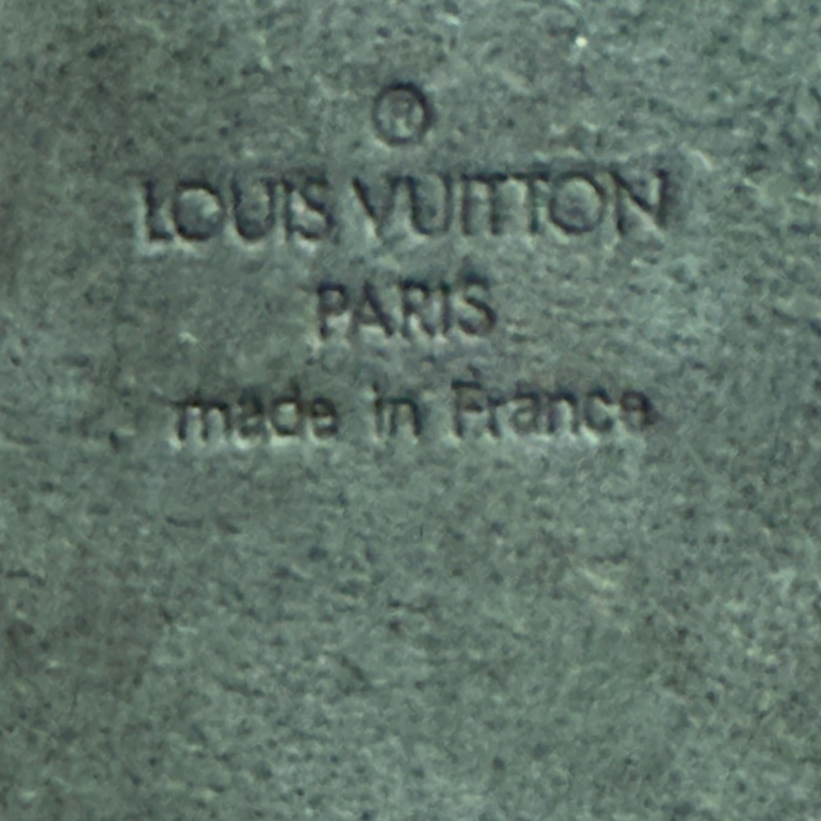 Louis Vuitton Green/Black Taiga Leather Glasses/Pen Case