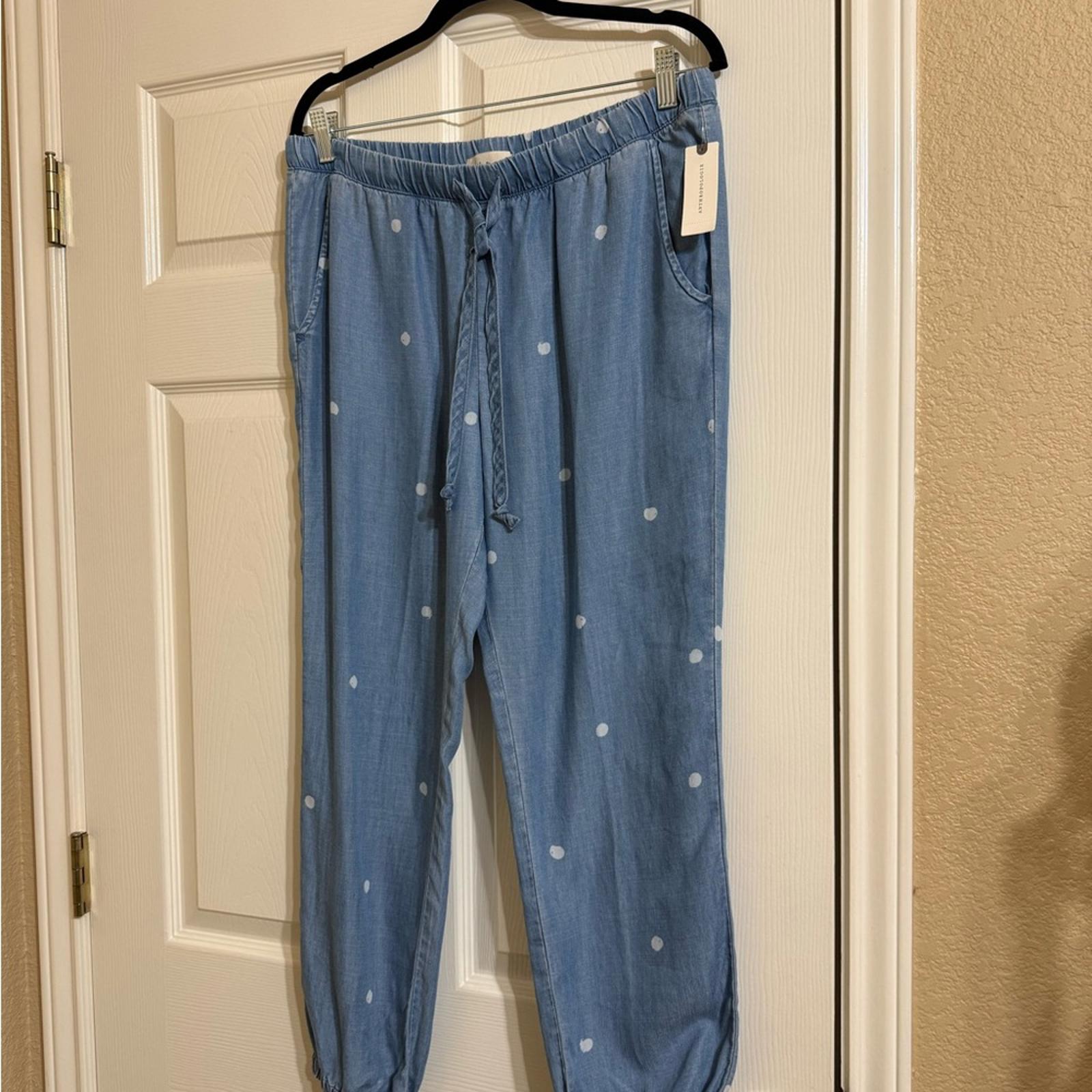 New Anthropologie Light Blue Casual Pants M