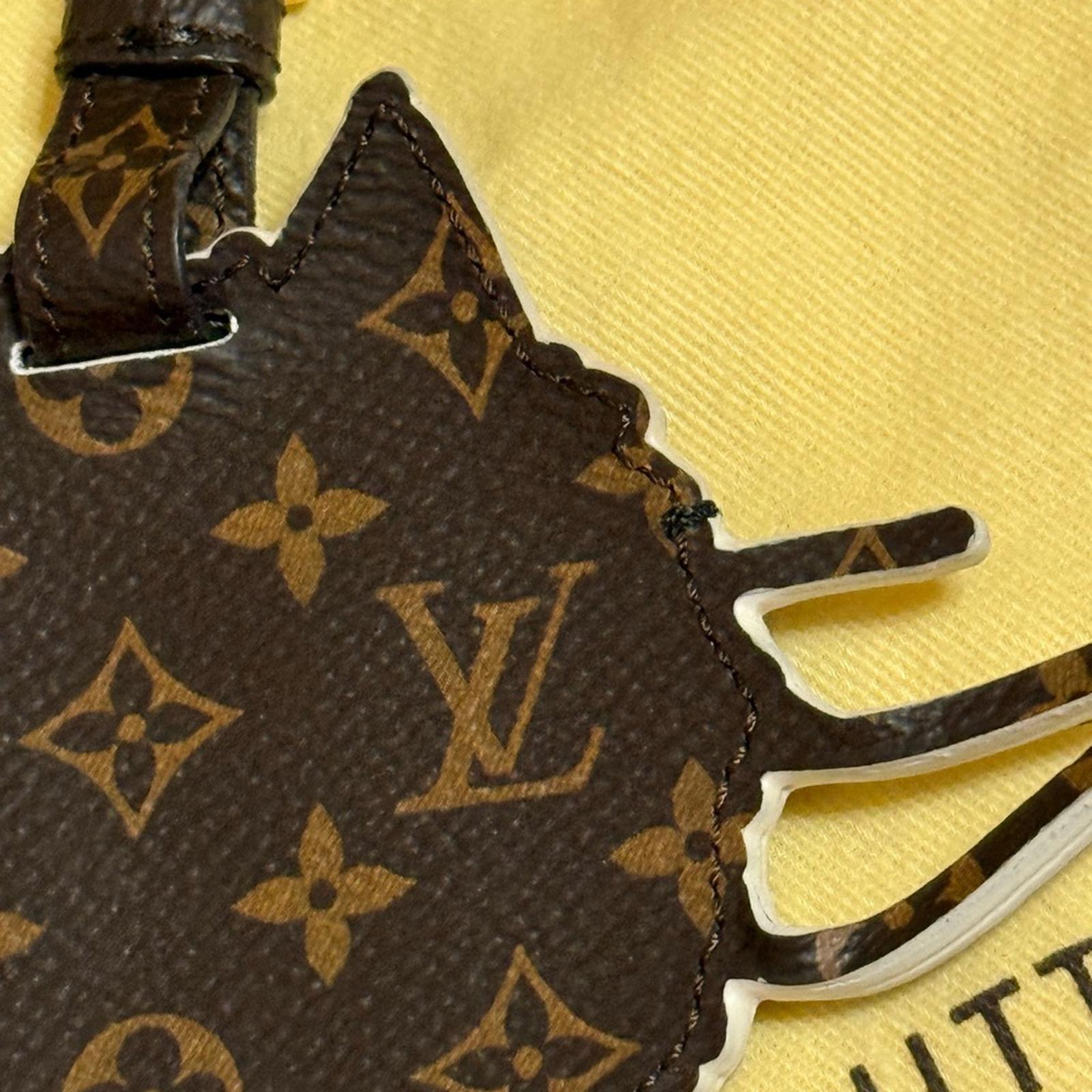 Louis Vuitton Leather Cat Gram by Grace Coddington Bag Charm/Keychain