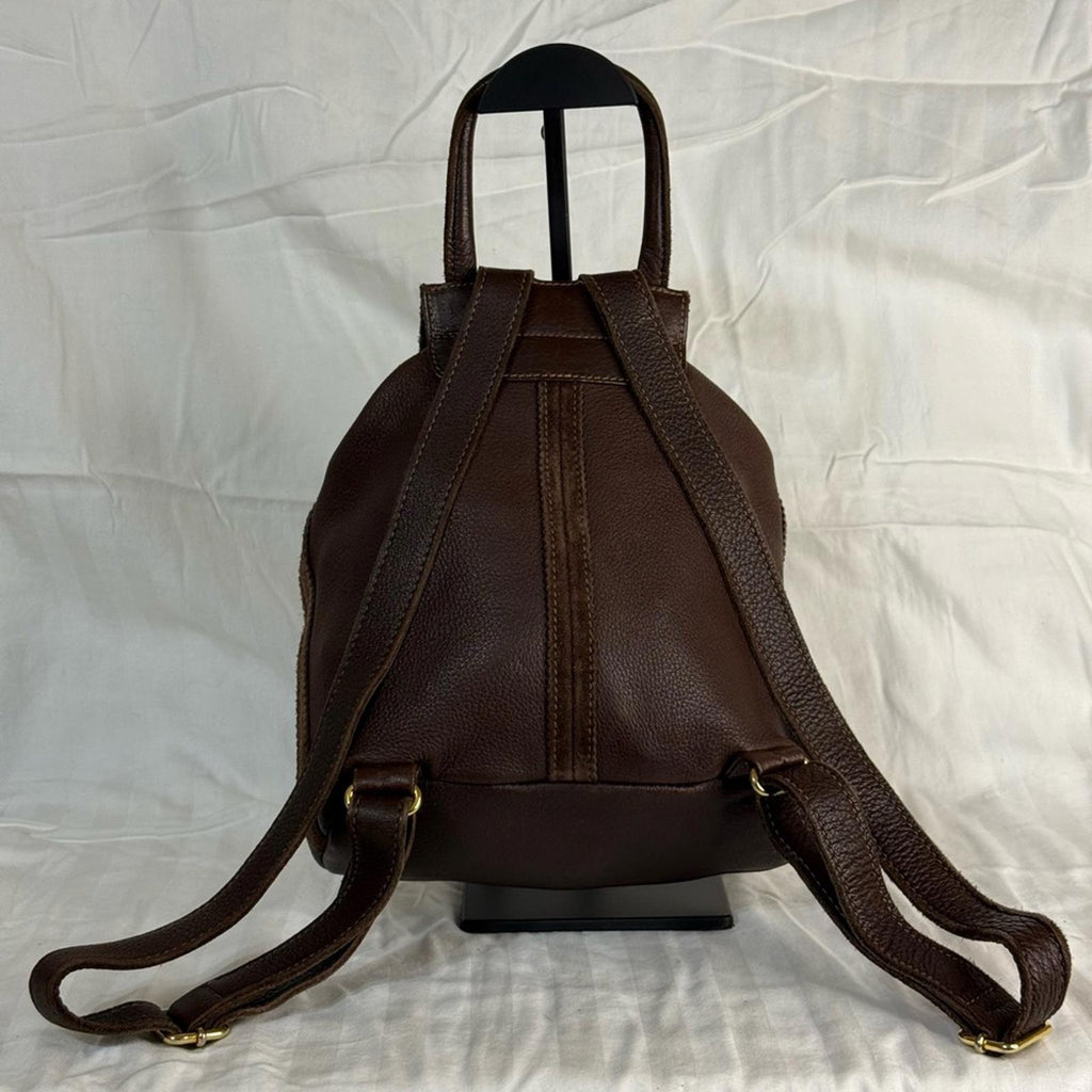 Fendi Rare Dark Brown Leather Mini Backpack
