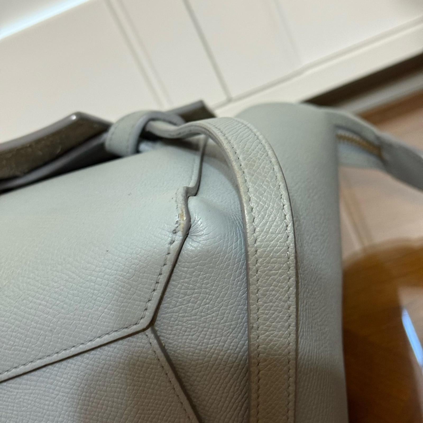 Celine Gray Leather Micro Belt Bag