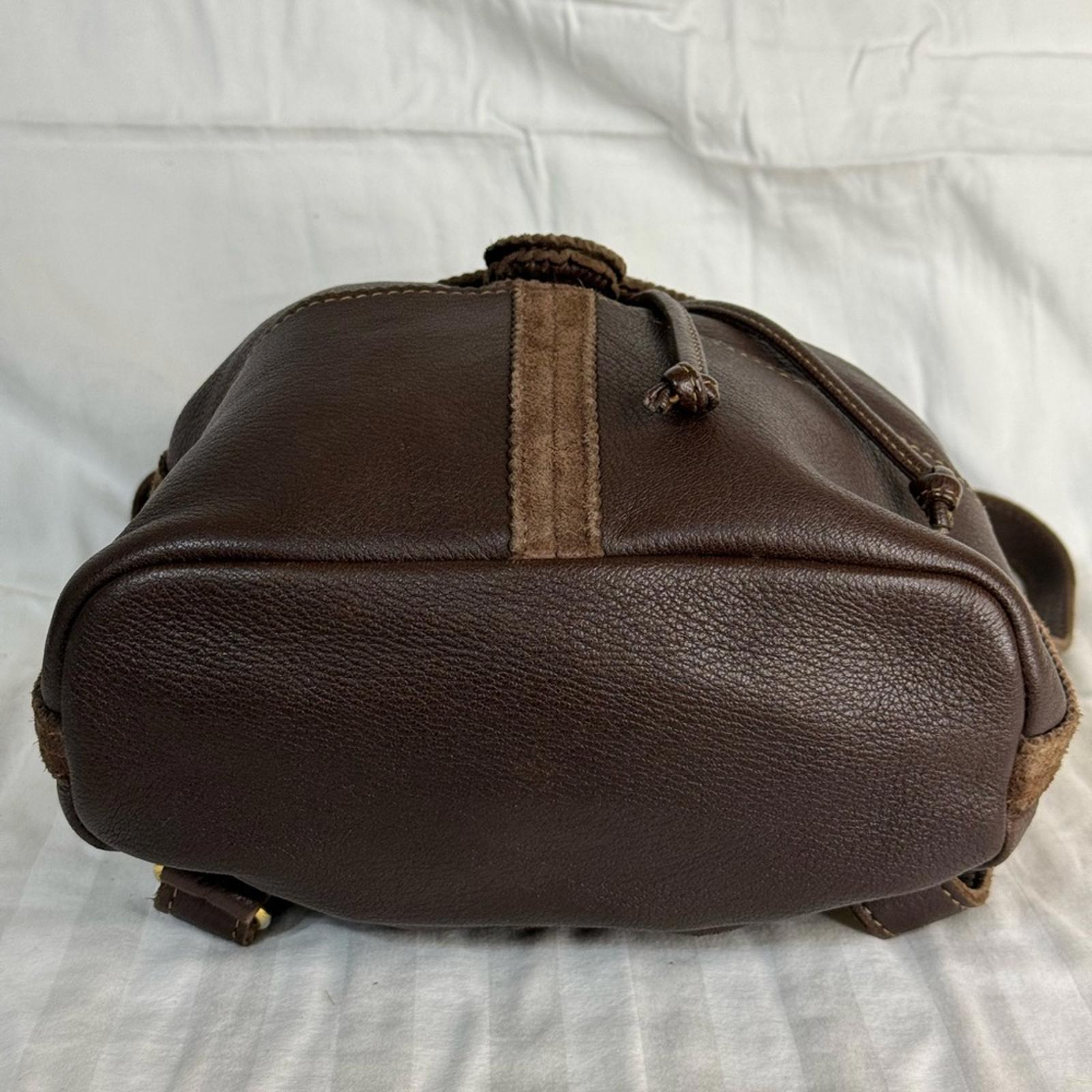 Fendi Rare Dark Brown Leather Mini Backpack