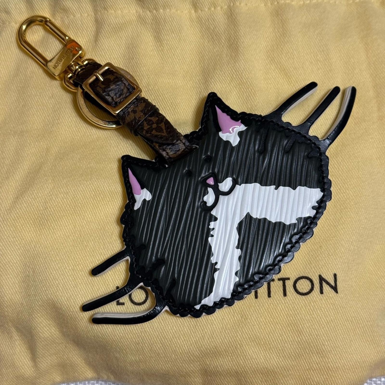 Louis Vuitton Leather Cat Gram by Grace Coddington Bag Charm/Keychain