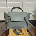 Celine Gray Leather Micro Belt Bag