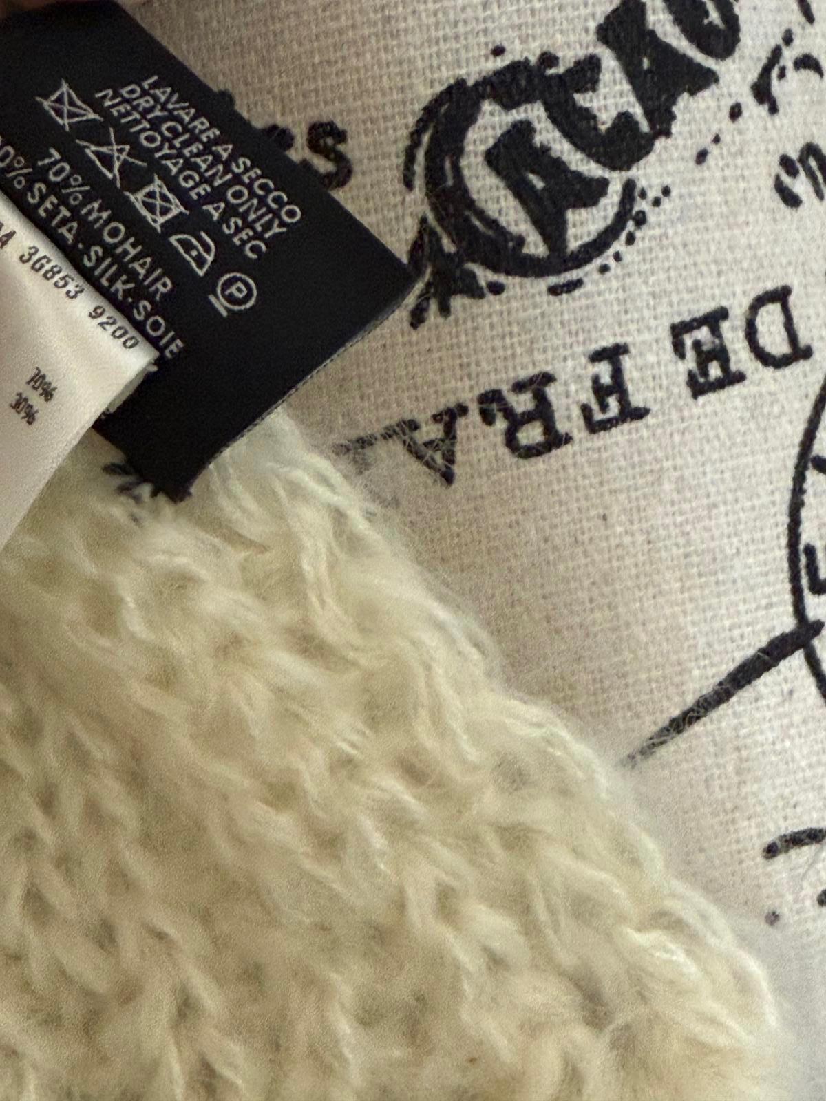 Gucci Cream Mohair and Silk Scarf