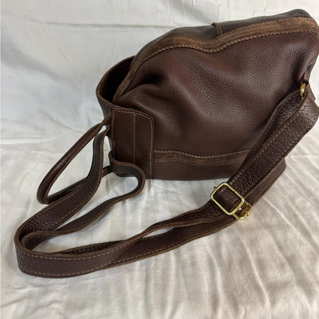 Fendi Rare Dark Brown Leather Mini Backpack