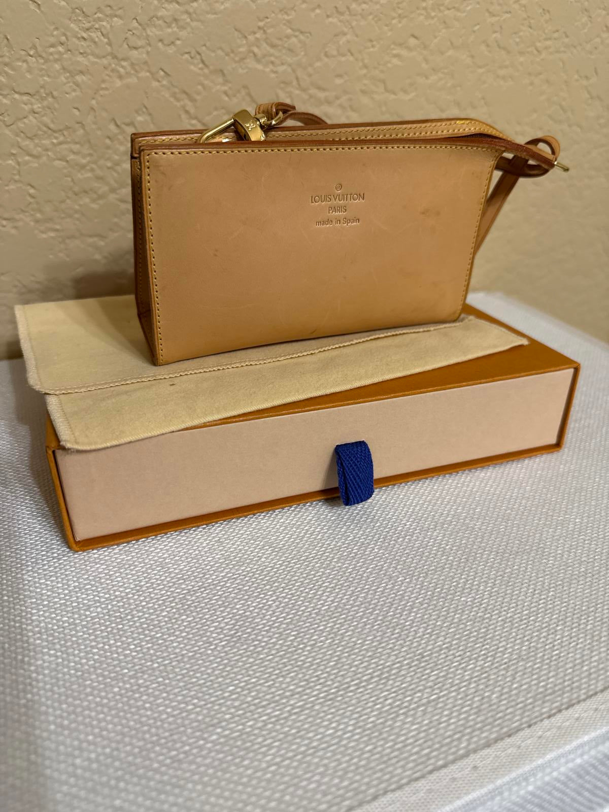 Louis Vuitton Cabas Vechetta Leather Pochette