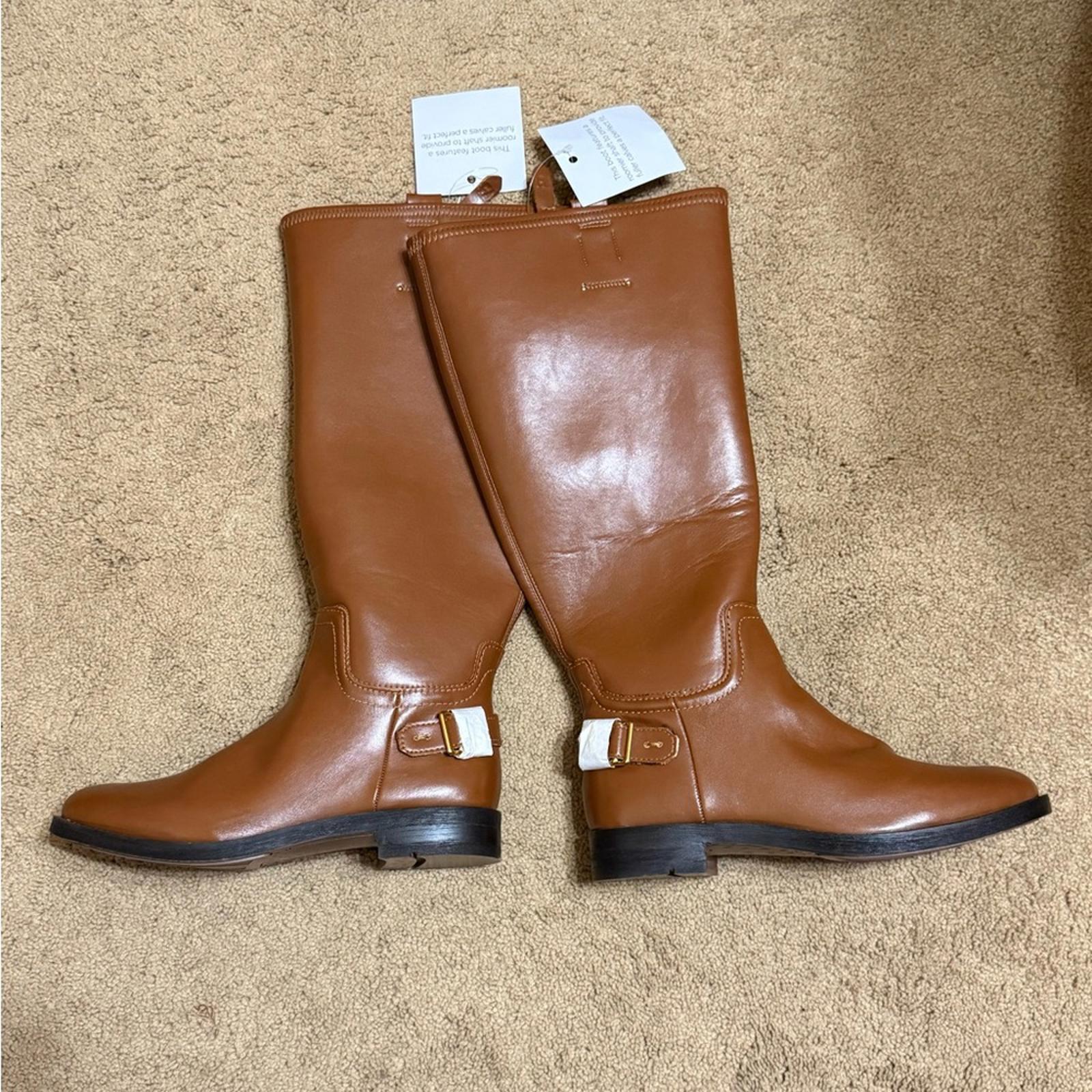 New Franco Sarto Tan Wide Calf Boots