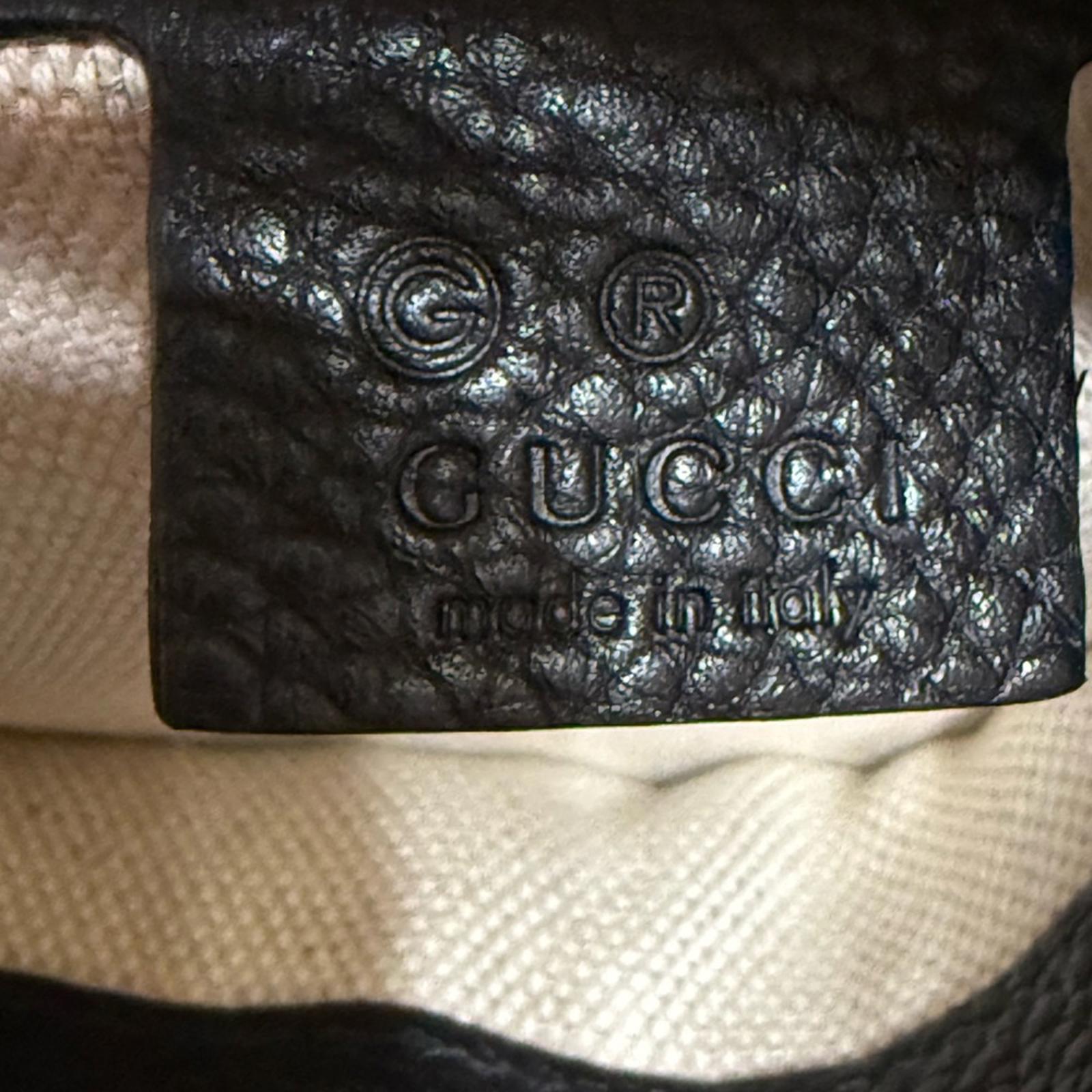 Gucci Black Soho 2 Way Leather Hobo Bag with Tassel