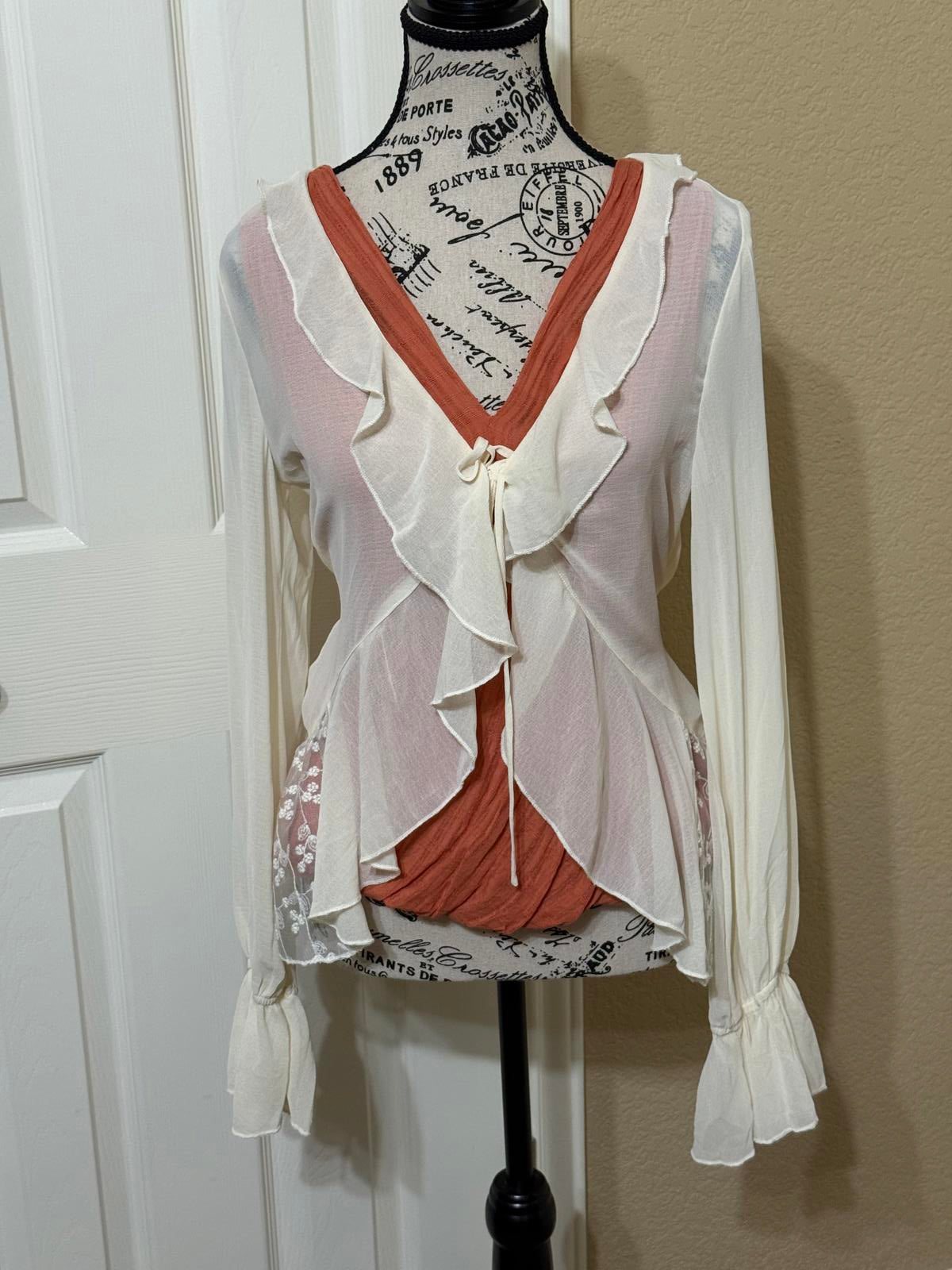 New Urban Wrap Top Size Small Petite