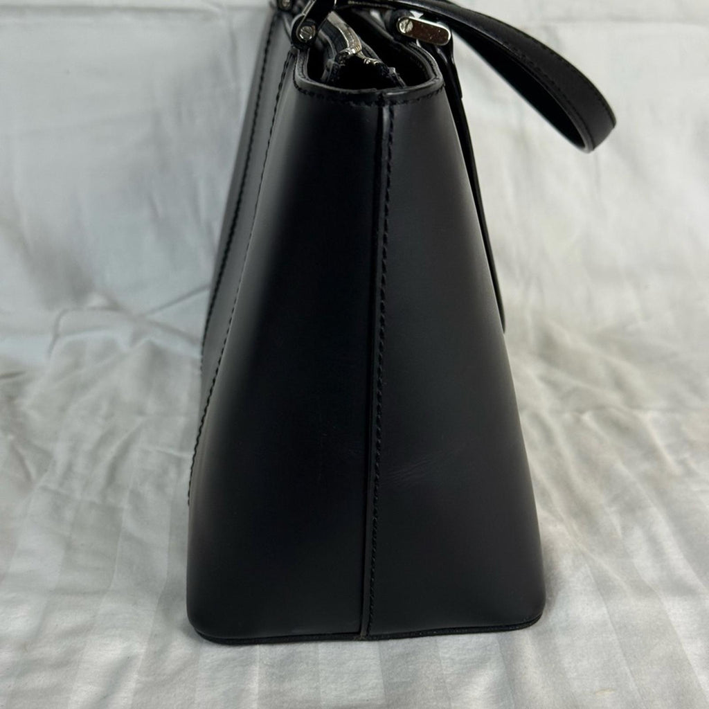 Burberry Black Leather Tote and Wallet Set