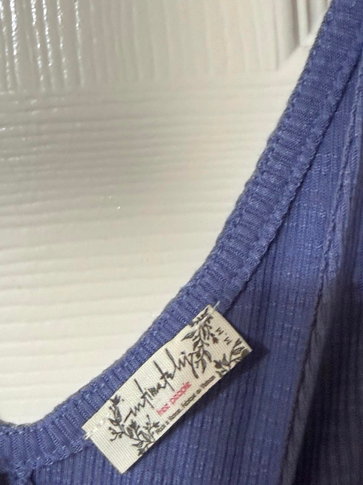 Free People Light Blue Dani Swing Tank