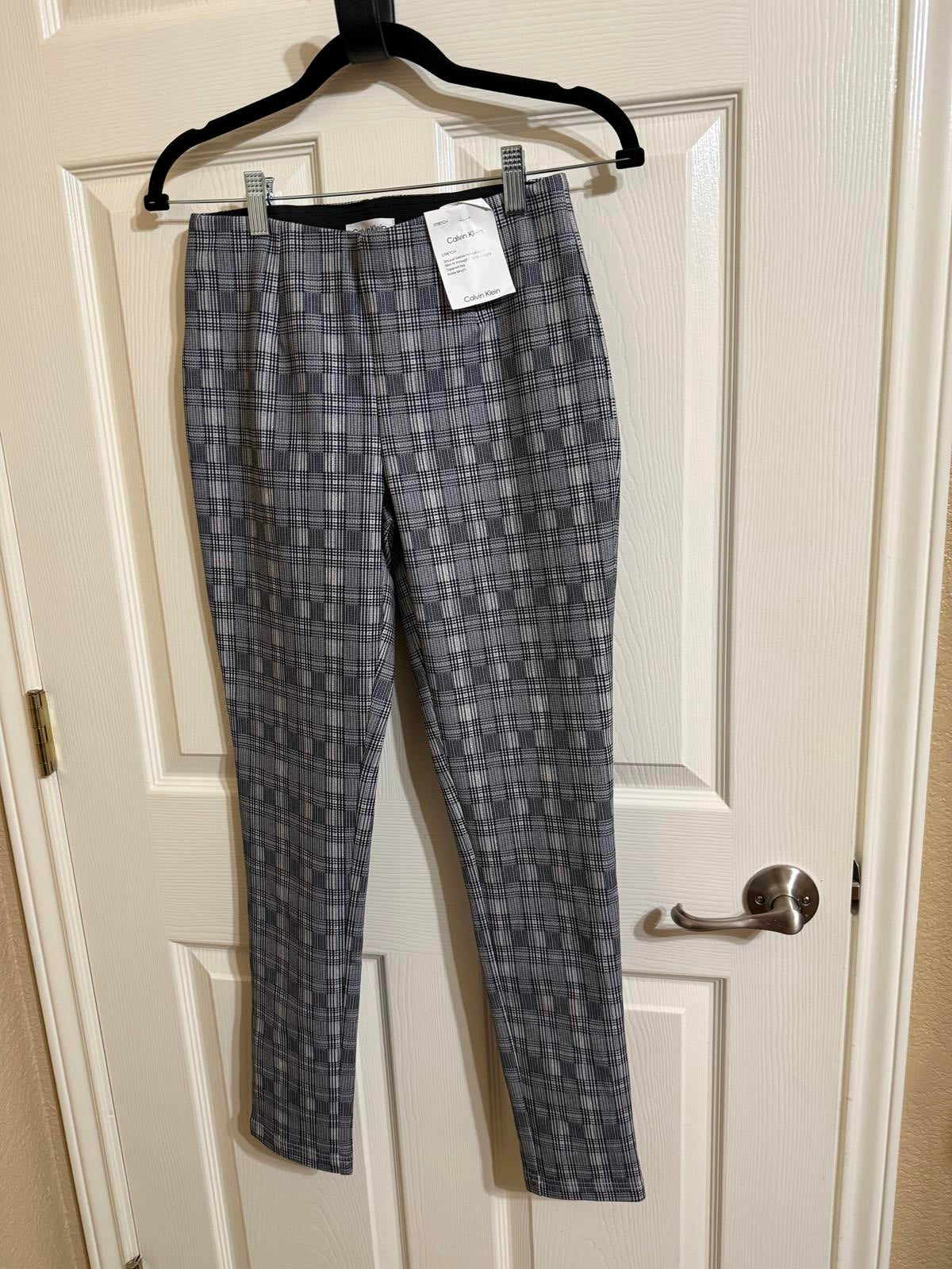 New Calvin Klein Plaid Pants Size 4