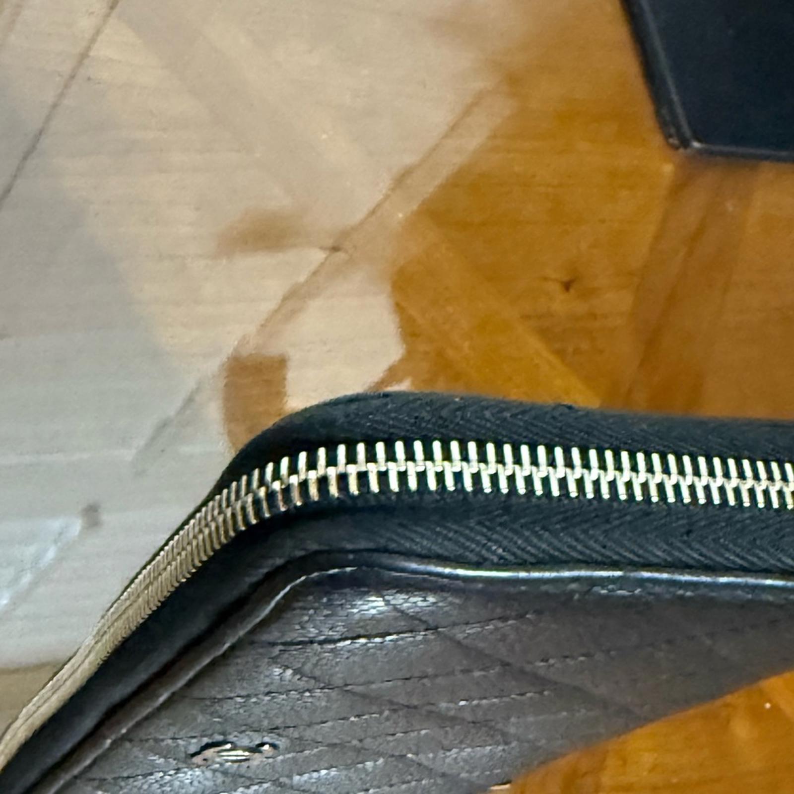 Chanel Black Quilted Grain Leather Wallet