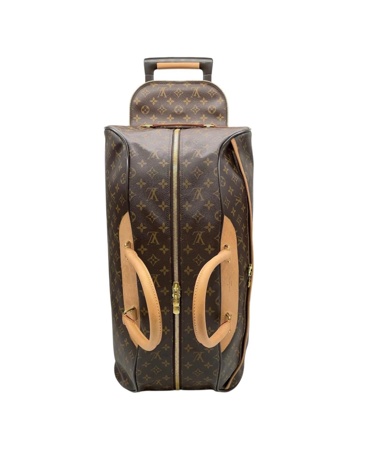 Auth Louis Vuitton Monogram Eole 60 Boston Travel Bag