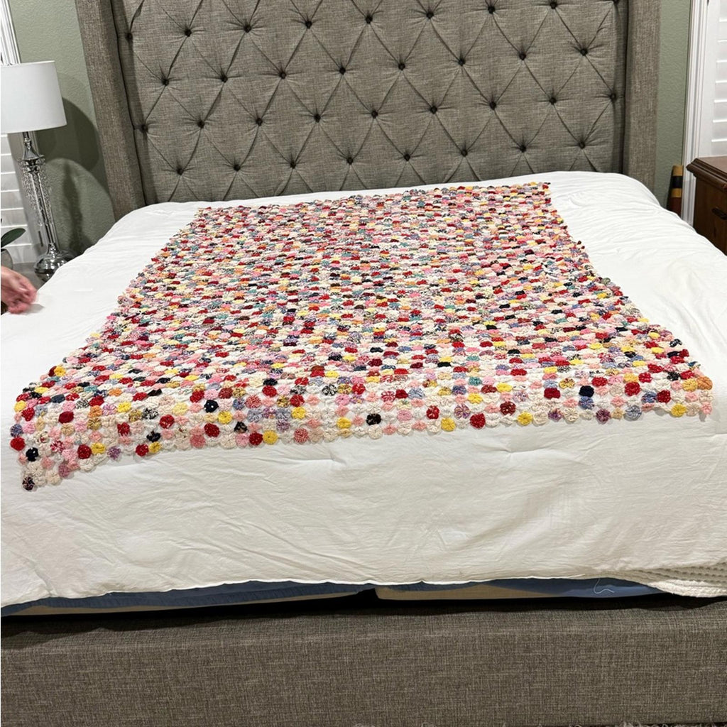 Handmade YoYo Quilt Topper