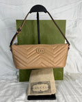 Gucci GG Marmont Tan Leather Handbag