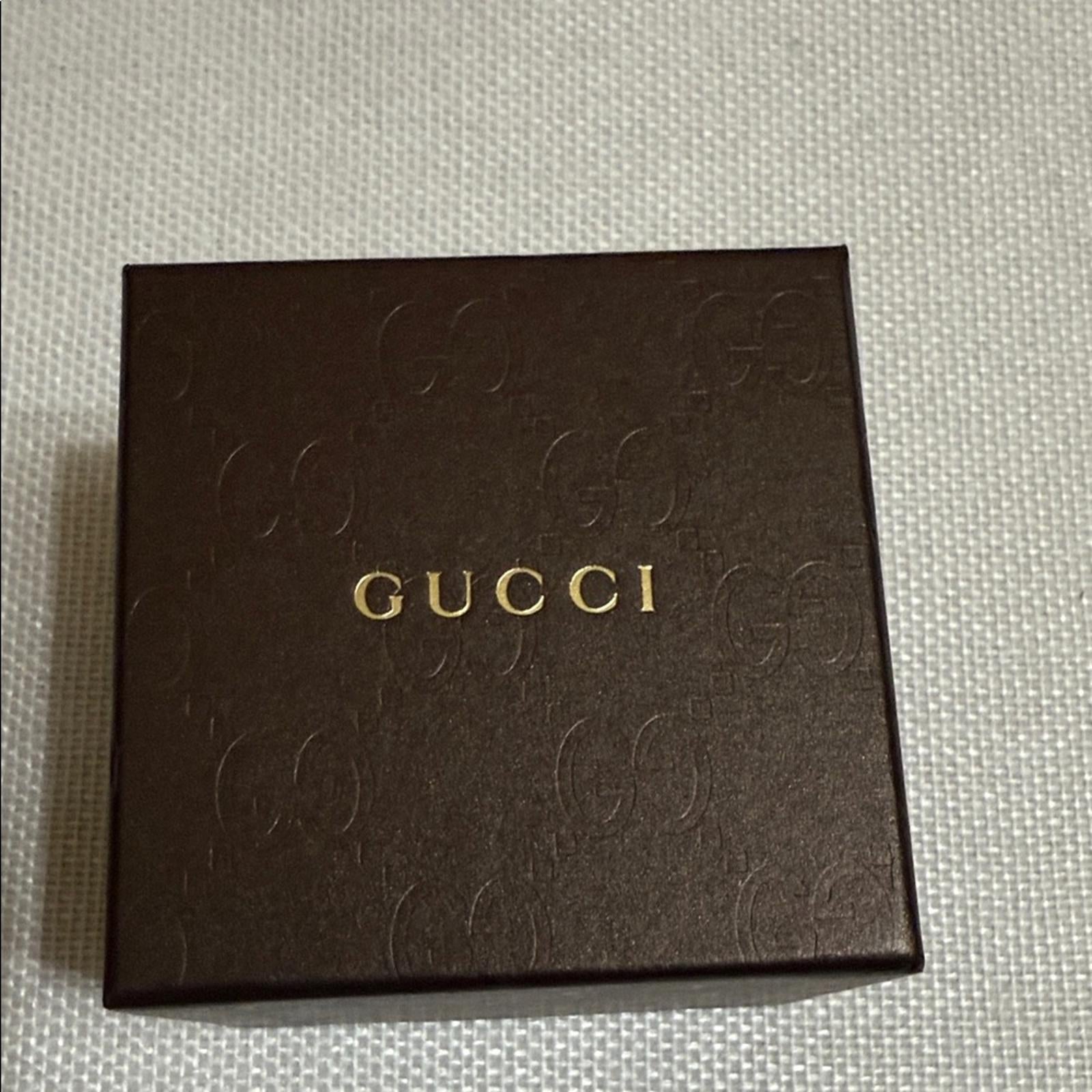 Gucci Women’s 925 Sterling Silver Ring with Gift Box Set Size 5.5
