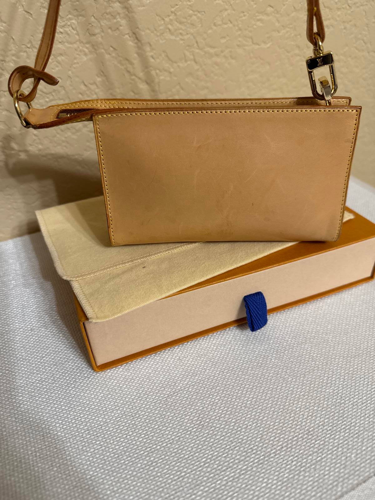Louis Vuitton Cabas Vechetta Leather Pochette