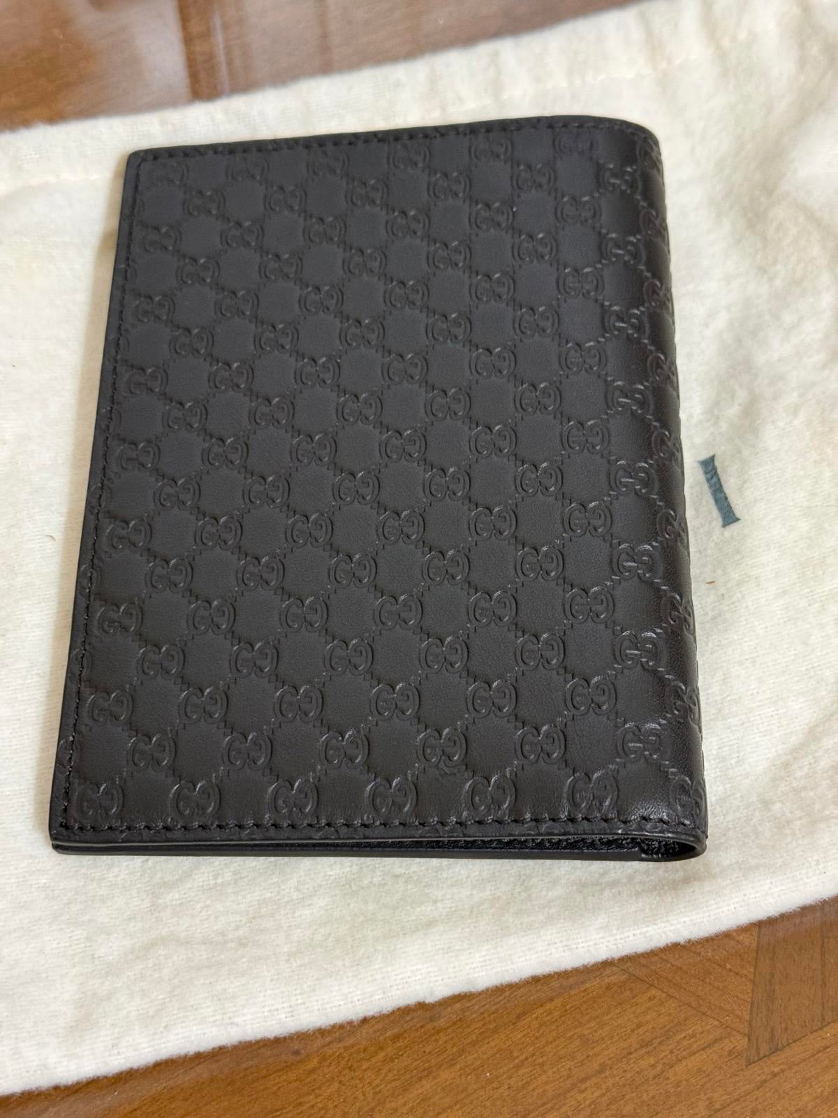 New Gucci Guccissima Leather Passport Wallet