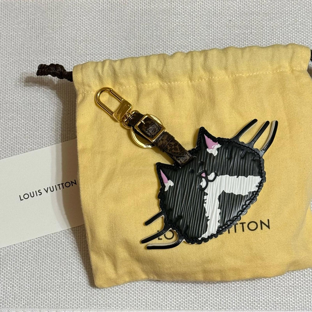 Louis Vuitton Leather Cat Gram by Grace Coddington Bag Charm/Keychain