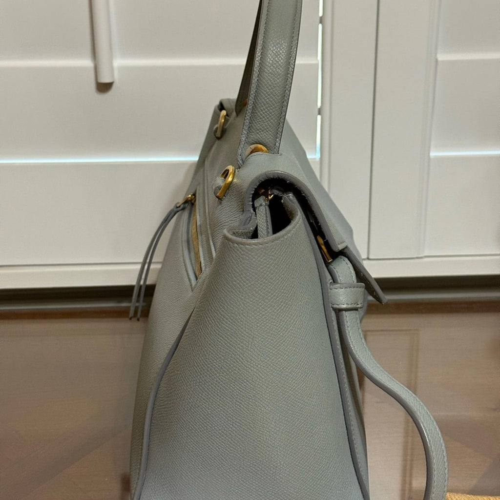 Celine Gray Leather Micro Belt Bag