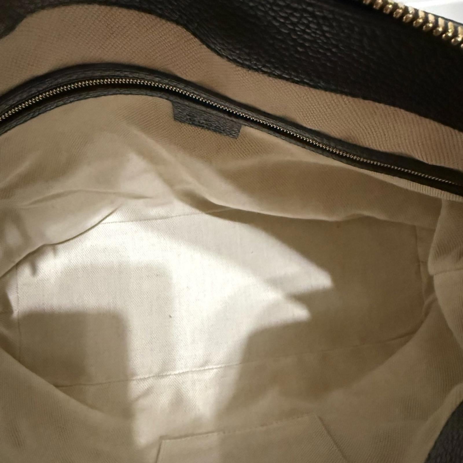 Gucci Black Soho 2 Way Leather Hobo Bag with Tassel