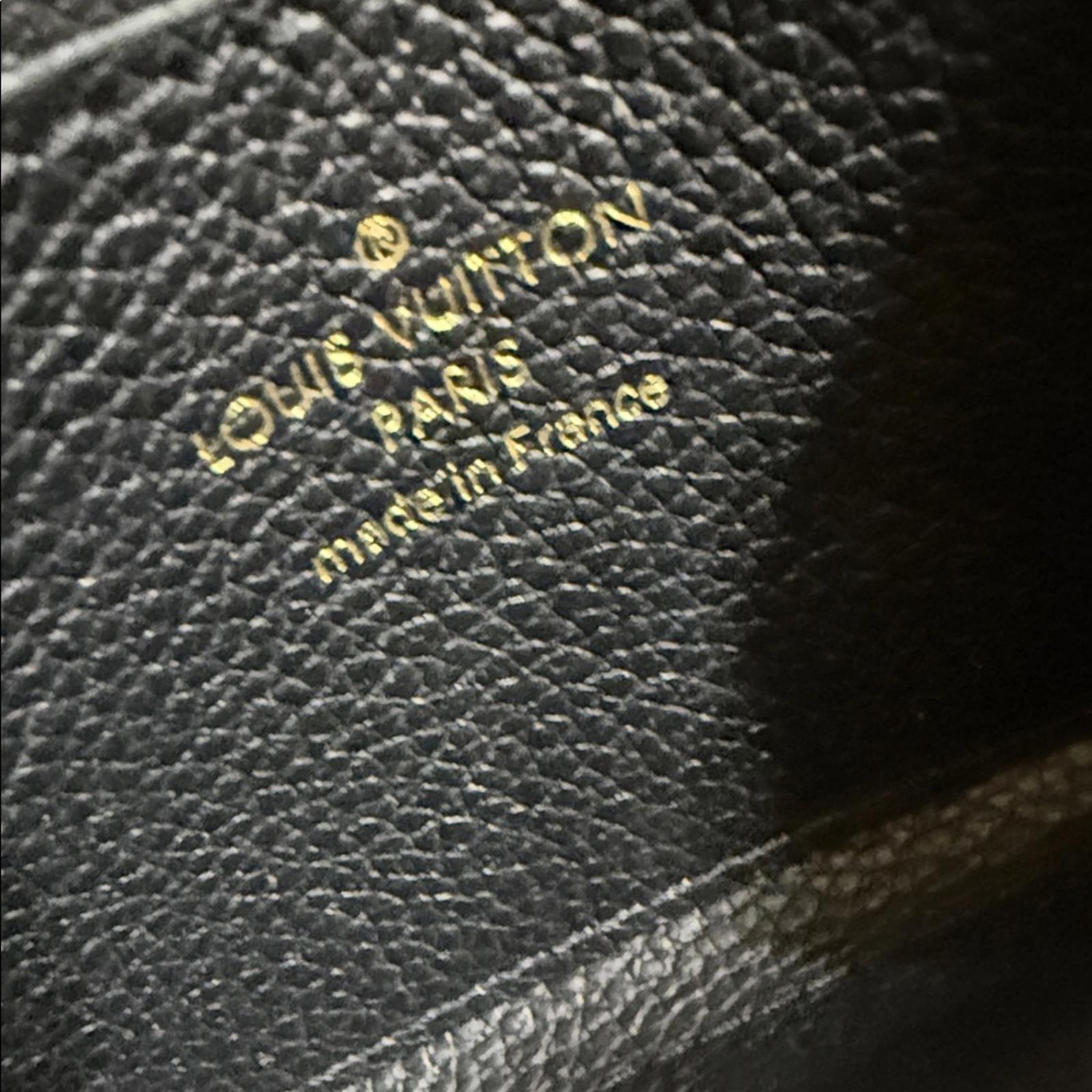 Louis Vuitton Black Leather Compact Wallet