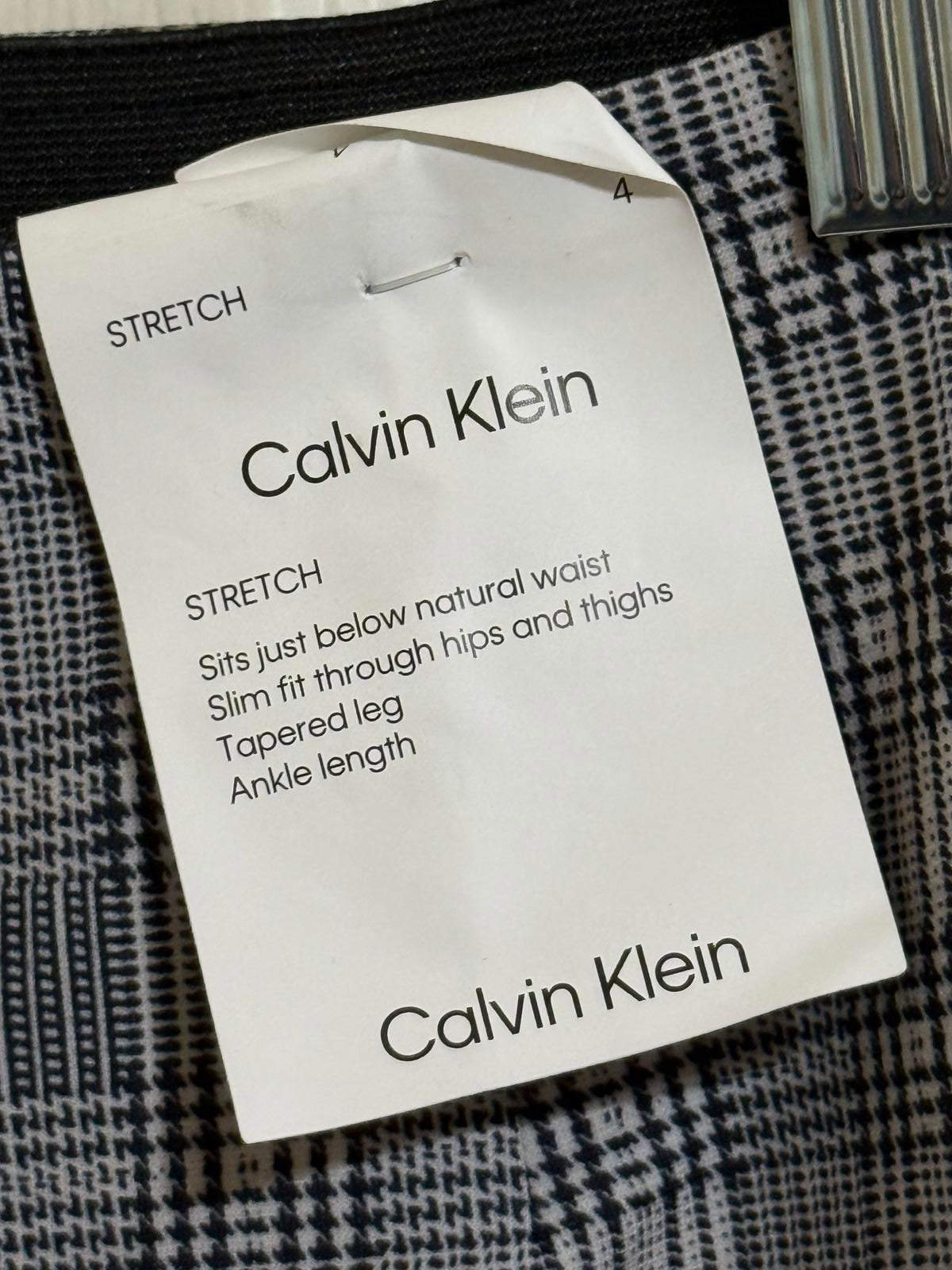 New Calvin Klein Plaid Pants Size 4