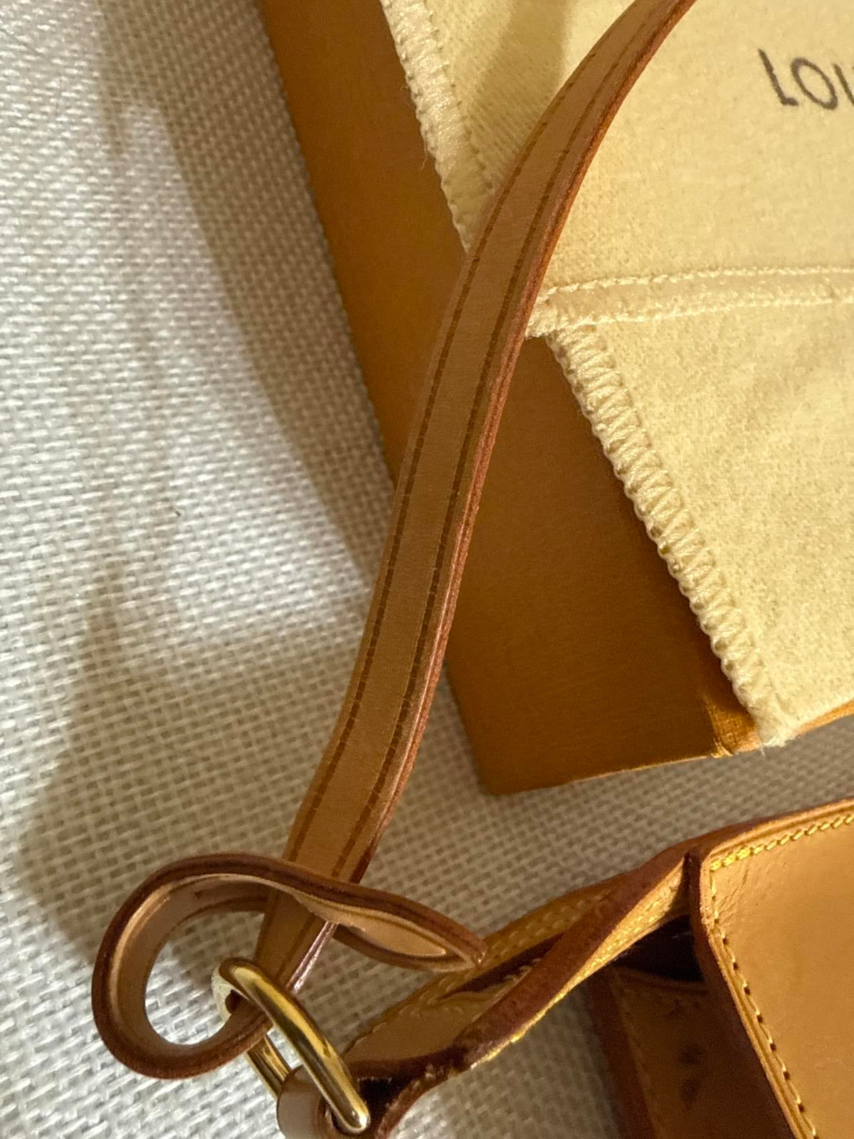 Louis Vuitton Cabas Vechetta Leather Pochette