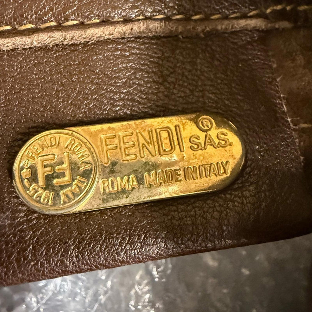 Fendi Rare Dark Brown Leather Mini Backpack