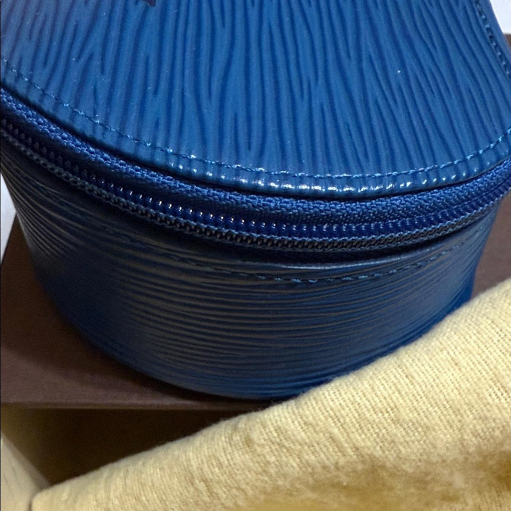 Louis Vuitton Large Blue Epi Leather Jewelry Case