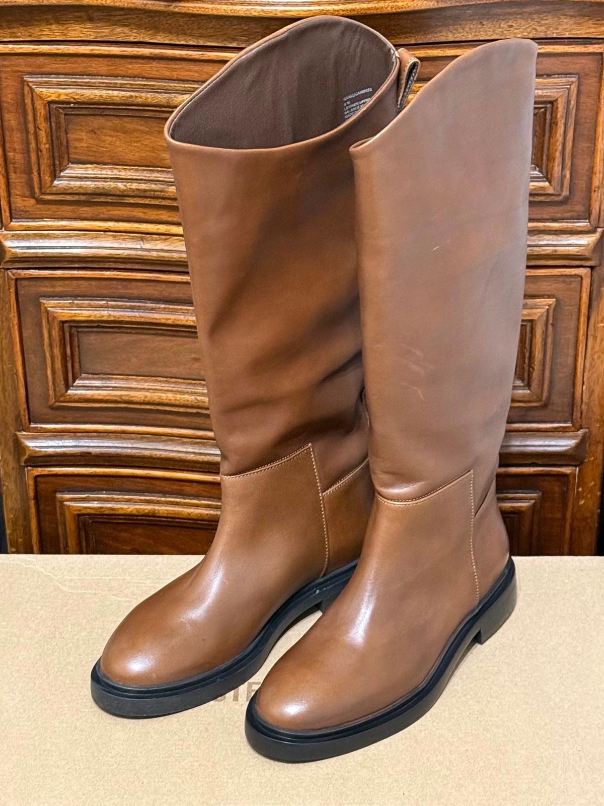 Steve Madden Dark Brown Leather Gaige Tall Riding Boots Size 8