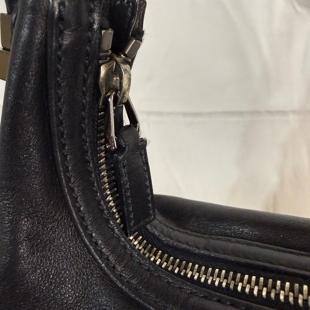 Gucci Black Leather Messenger Bag