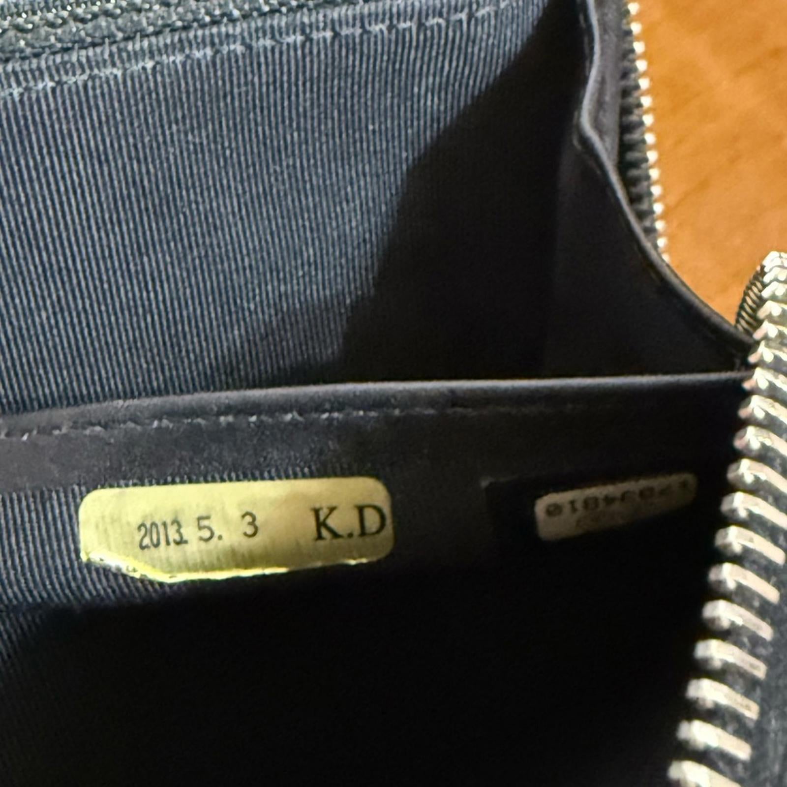 Chanel Black Quilted Grain Leather Wallet