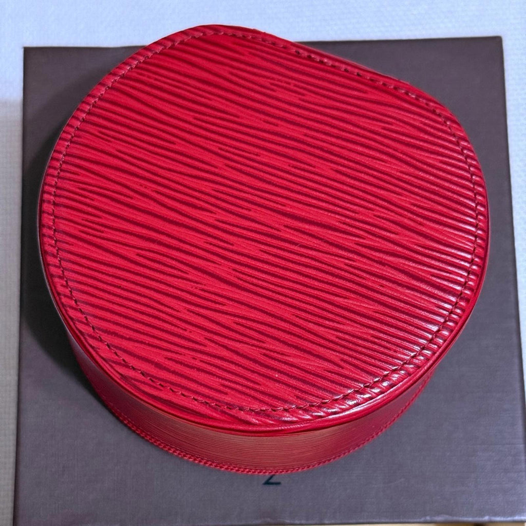 Louis Vuitton Large Epi Ecrin Bijoux Castilian Red Textured Case