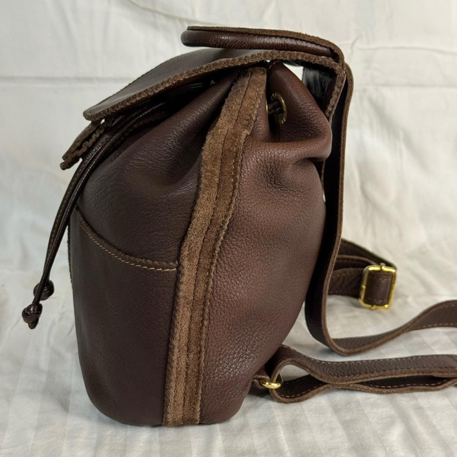 Fendi Rare Dark Brown Leather Mini Backpack