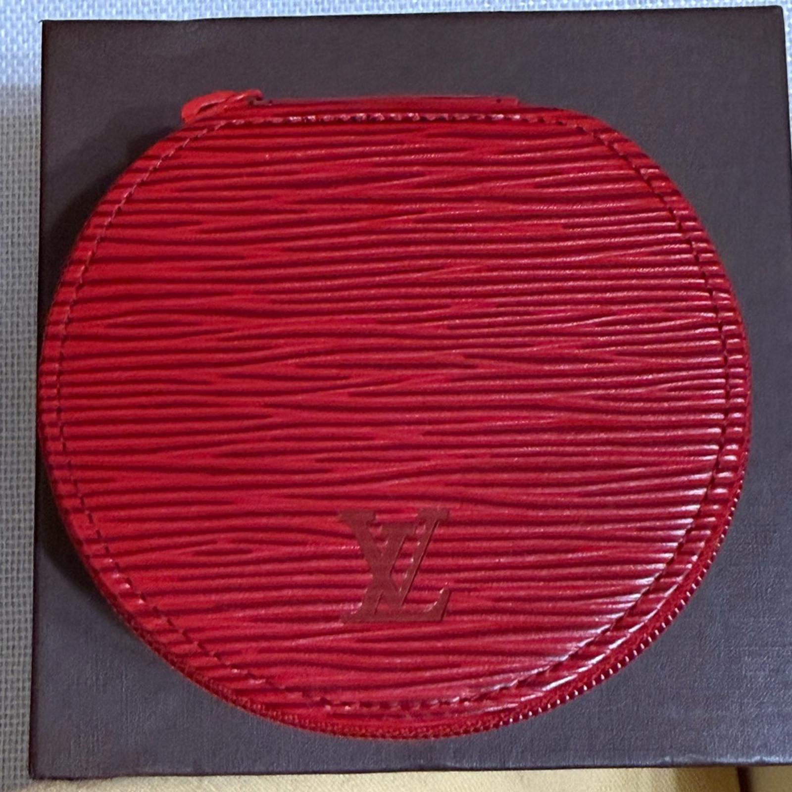 Louis Vuitton Large Epi Ecrin Bijoux Castilian Red Textured Case