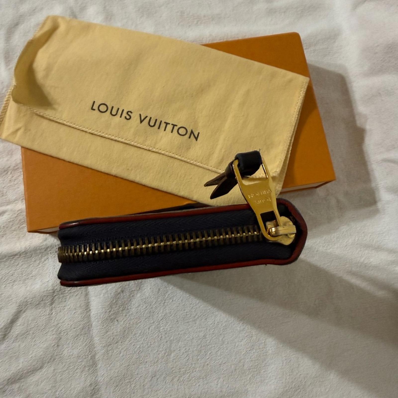 Louis Vuitton Marine (Navy) Rouge Empreinte Zippy Long Wallet