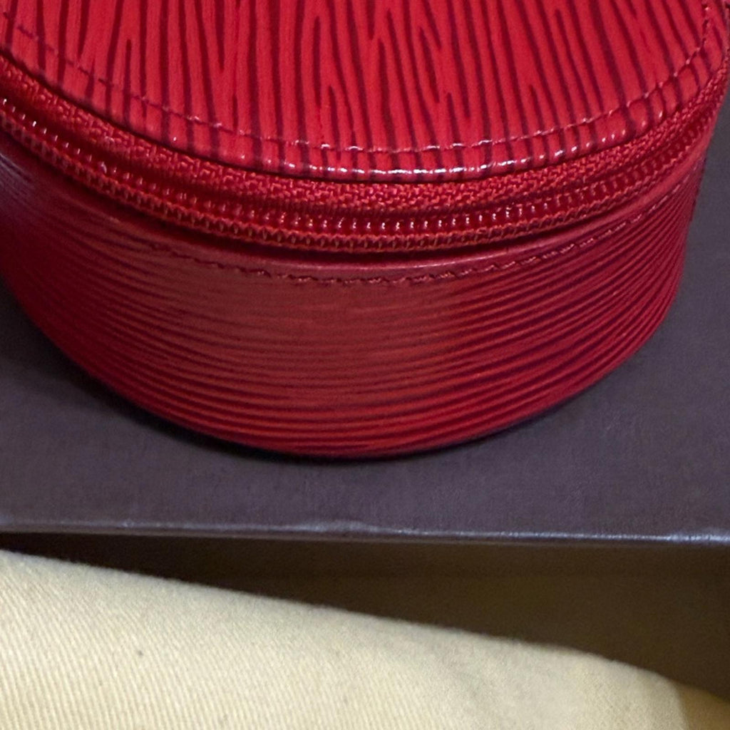 Louis Vuitton Large Epi Ecrin Bijoux Castilian Red Textured Case