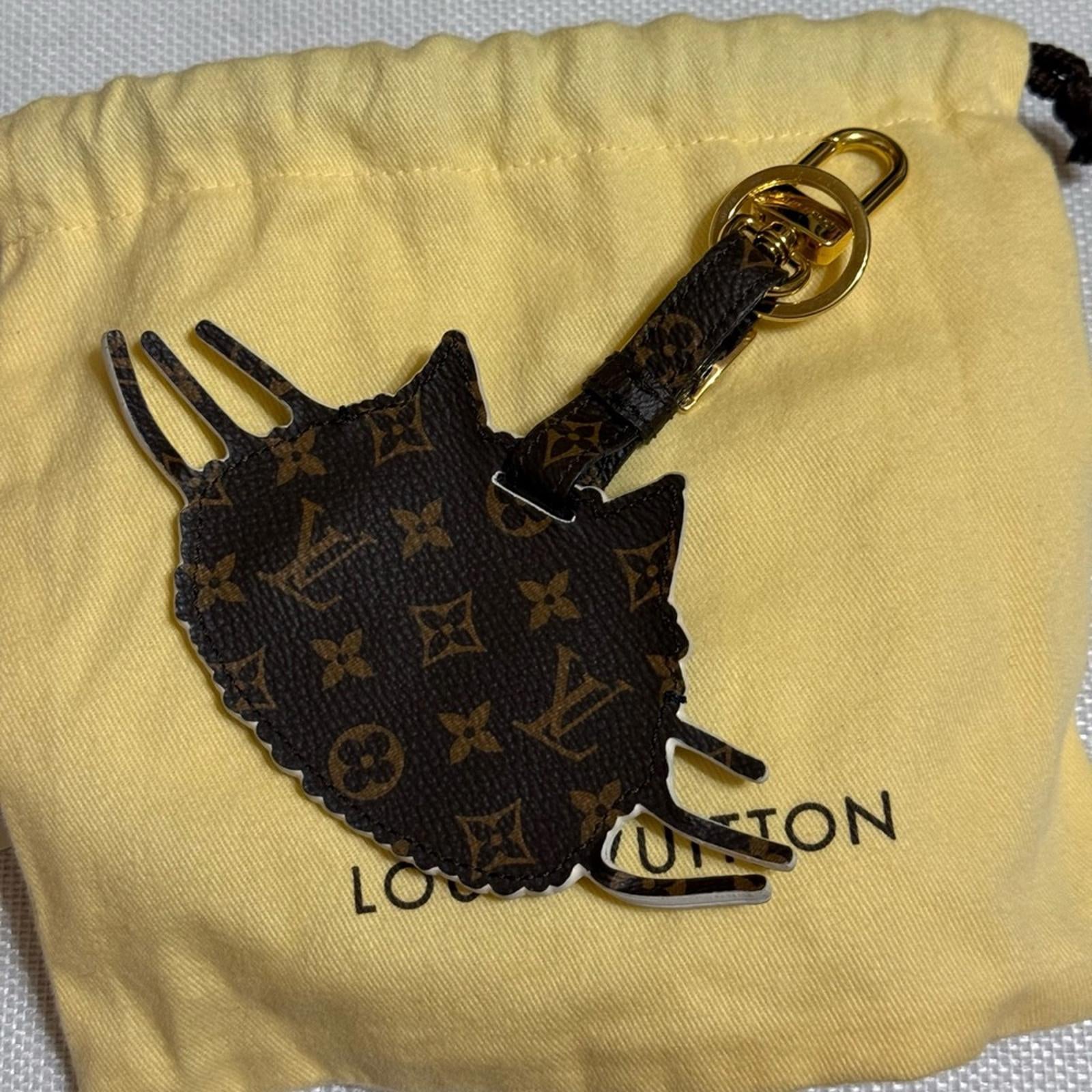 Louis Vuitton Leather Cat Gram by Grace Coddington Bag Charm/Keychain