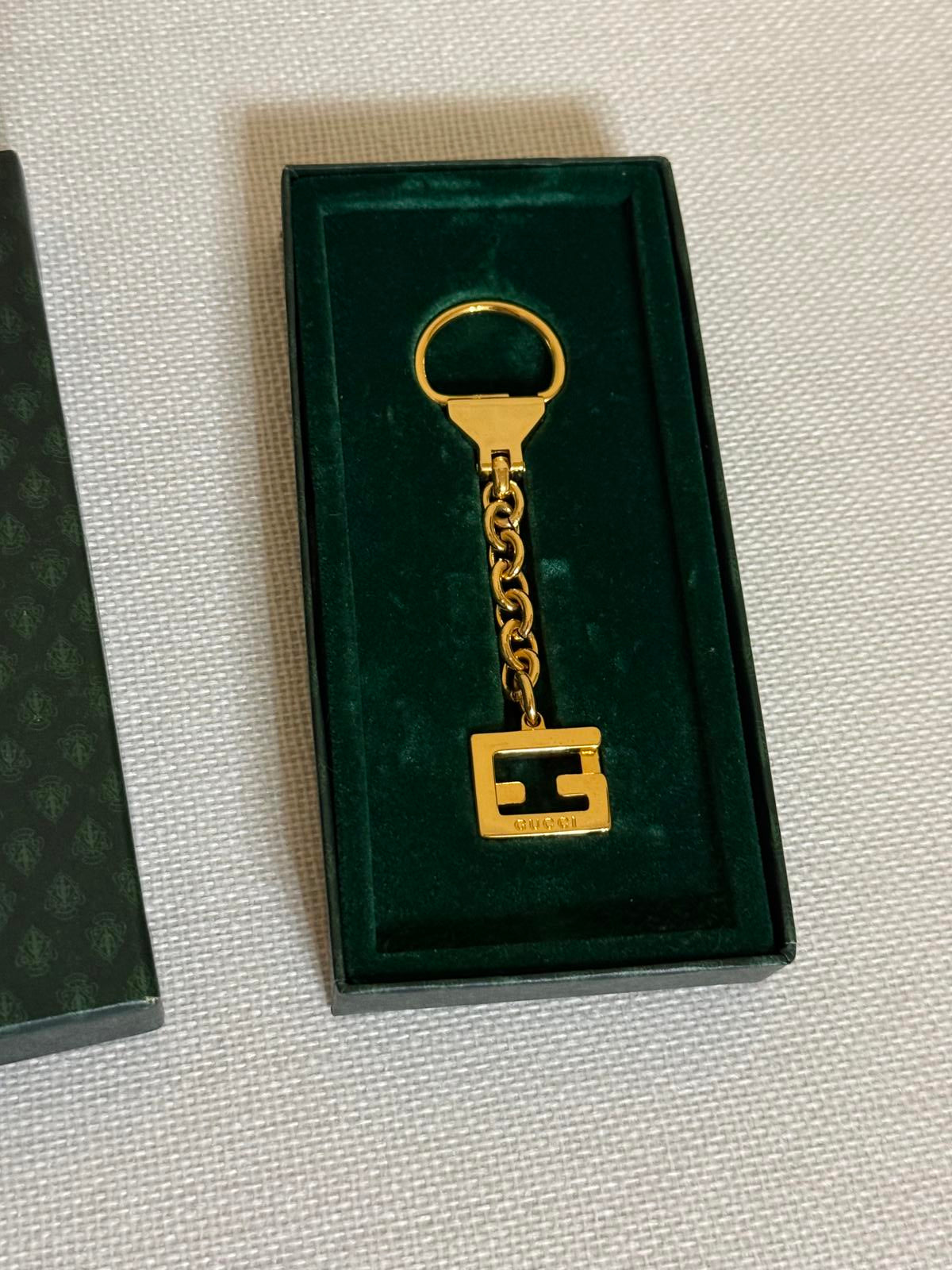 Gucci GG Gold Keychain