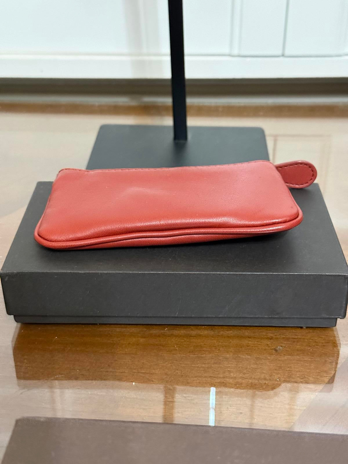 Bottega Veneta Leather Key Cles/Card Holder with Flowers