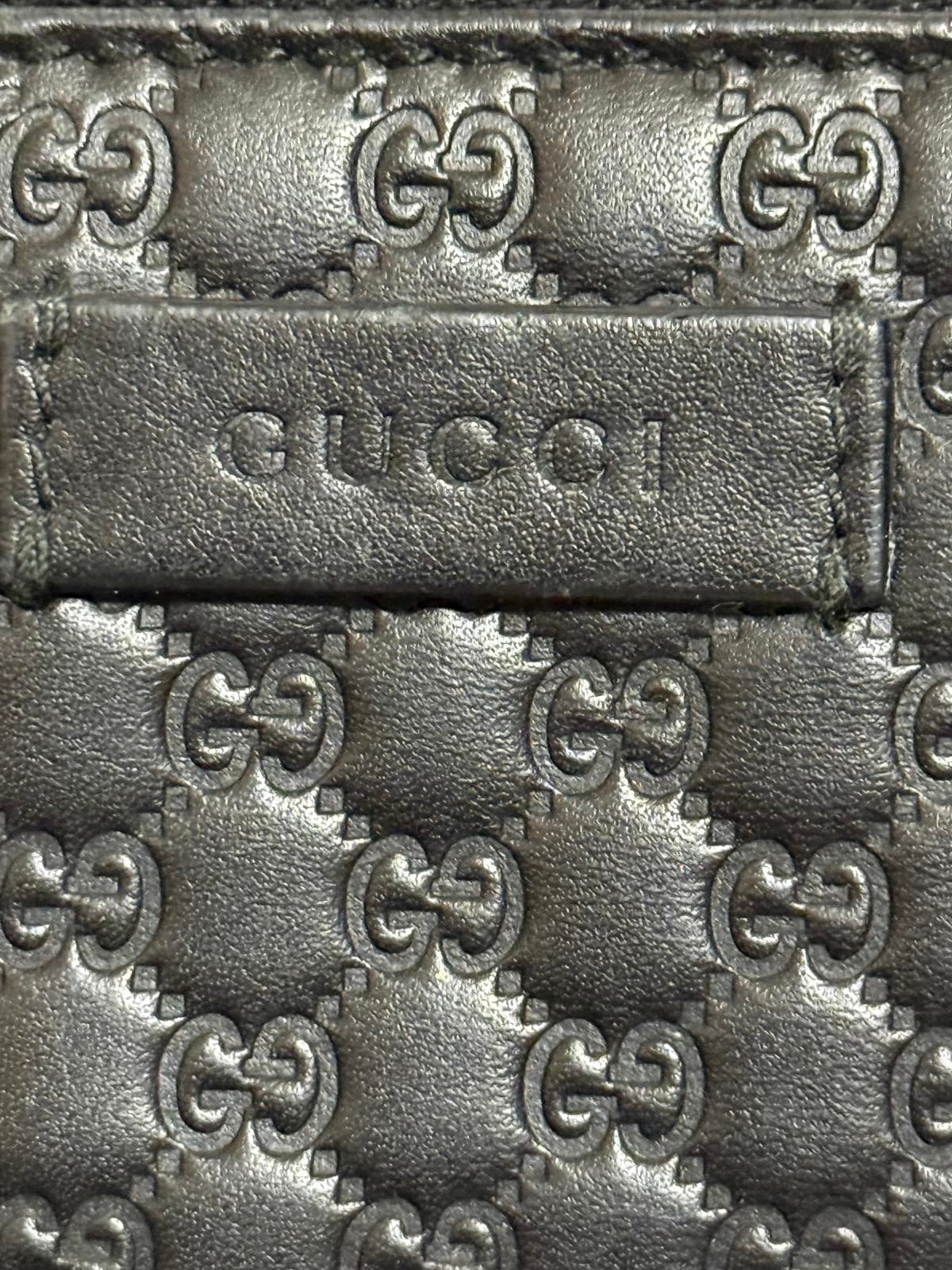 GUCCI Micro GG Logo Leather Coin Purse Wallet