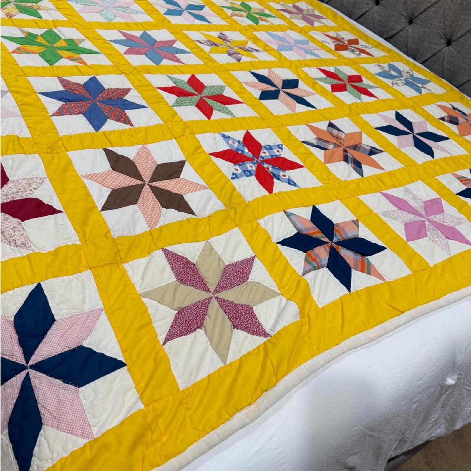 Handmade 8 Point Star Quilt